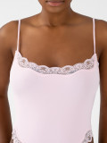Sexy Lace Strap One-Piece Skinny Sports Casual Bodysuit