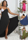 Plus Size Women's Shawl One-Piece Irregular Beach Multi-Wear Strap Cross Dress