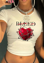 Women Summer Printed T-Shirt Women Summer Printed T-Shirt