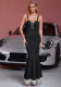 Summer Sexy Bow Strap Slim Mermaid Dress
