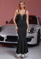 Summer Sexy Bow Strap Slim Mermaid Dress Summer Sexy Bow Strap Slim Mermaid Dress