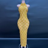 Plus Size Women rhinestone dress