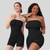 Women's Seamless Strapless Tight Fitting Skim Abdomen One-Piece Shape Jumpsuit