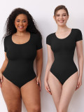 Shapewwear Round Neck Body Shaping Jumpsuit Short Sleeves Slim Waist Bodysuit Skim Shaping Clothes