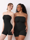 Women's Seamless Strapless Tight Fitting Skim Abdomen One-Piece Shape Jumpsuit