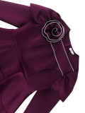 Women Long Sleeve Ruffle Formal Party Bodycon Dresses