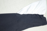 Women High Neck Bell Bottom Sleeve Fake Two-Piece Dress