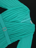 Women Ruffle Sleeve Elegant Formal Party Chiffon Dresses