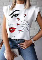 Women printed short-sleeved T-shirt Women printed short-sleeved T-shirt