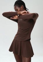 Women Sports Skirt Tennis Running Fitness Clothes Two Piece Set Women Sports Skirt Tennis Running Fitness Clothes Two Piece Set