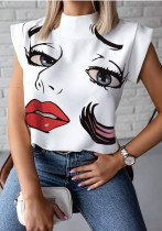 Women printed short-sleeved T-shirt Women printed short-sleeved T-shirt