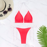 Women Solid Lace Sexy Bikini Swimwear