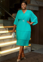 Women Ruffle Sleeve Elegant Formal Party Chiffon Dresses Women Ruffle Sleeve Elegant Formal Party Chiffon Dresses