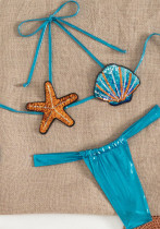 Women Sexy Shell Starfish Bikini Two Pieces Swimwear