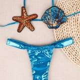 Women Sexy Shell Starfish Bikini Two Pieces Swimwear