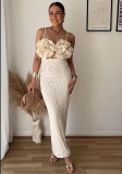 Spring And Summer Strap Beach Sexy Flower Dress