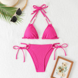 Sexy Pearl Two Pieces Bikini Beach Holidays Swimsuit