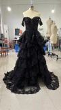 Off Shoulder Slit Formal Party Chic Evening Dress（processing time 7-8 days）