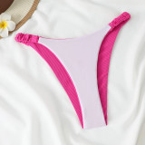 Strapless Flower Two Pieces Women's Bikini  Swimsuit