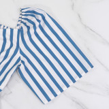 Printed V-Neck Pleated Summer Dress