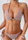 Shell Decoration Mesh Sexy Lace-Up Bikini Two Pieces Women's Swimsuit