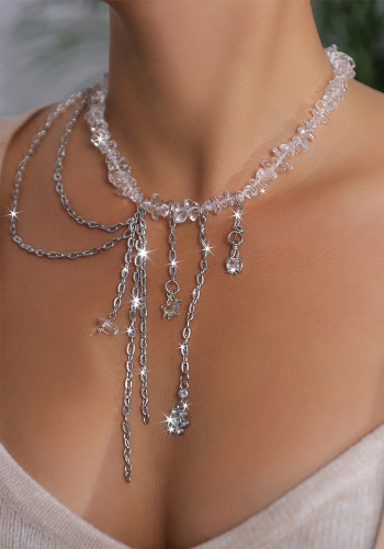 Diamond Irregular Crystal Necklace Fashion Chain