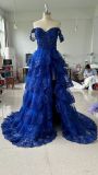 Off Shoulder Slit Formal Party Chic Evening Dress（processing time 7-8 days）