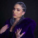 Carnival Party Diamond Fishnet Hood Hat