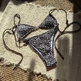 Women Leopard Print Sexy Swimwear