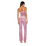 Spring Sexy Women's Leopard Strap Vest Tight Fitting Trousers Two Piece Set