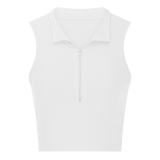 Summer V-Neck Fashion Design Tight Fitting Sexy Zipper Vests