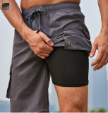 Summer men's Solid beach pants