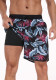 Men's multi-pocket printed beach shorts