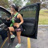 Women Trendy Street Sports Print Top and ShortsTwo Piece Set