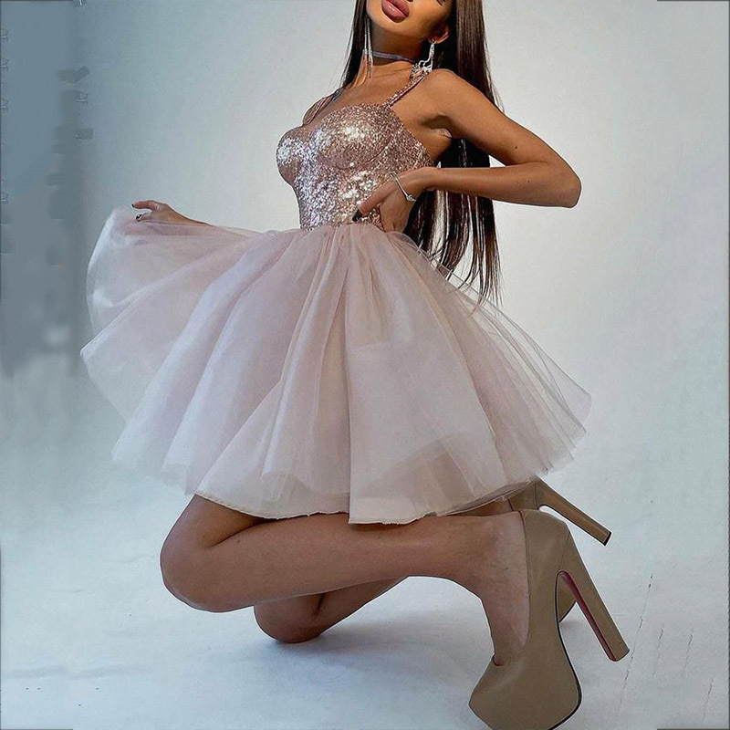 Women pleated party shiny Mini dress(Processing time need 3-6 days)