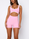 Women sexy fitness yoga clothes Two Piece Set