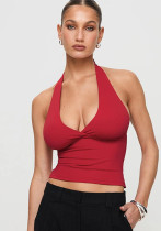 Women Solid Strap Top