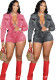 Women Denim Long Sleeve Stretchy Romper