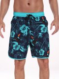 Men's multi-pocket printed beach shorts