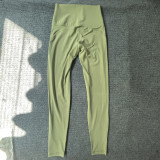 Solid Color Zipper Jacket Sports Running Fitness Leggings Two-Piece Yoga Suit