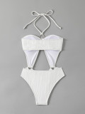 Women's Hollow-Out One-Piece Sexy Bikini Swimsuit