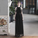 Luxury Sequin Mesh Brides Dress Elegant Formal Party Evening Gown