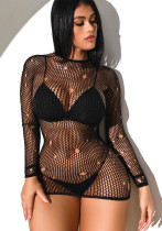 Cutout Ripped Sexy Mesh Dress