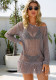Summer Women’s Fringe Beach Cover Up Crochet Knit Shirt
