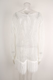Summer Women’s Fringe Beach Cover Up Crochet Knit Shirt