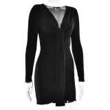 Women Party V-neck Sexy Bodycon Dress