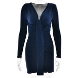 Women Party V-neck Sexy Bodycon Dress