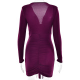 Women Party V-neck Sexy Bodycon Dress