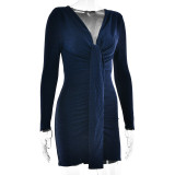 Women Party V-neck Sexy Bodycon Dress