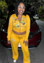 Women's Fashion Print Casual Two Piece Tracksuit Set Women's Fashion Print Casual Two Piece Tracksuit Set